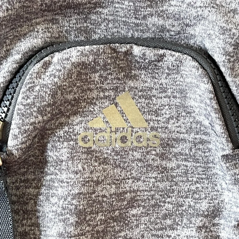 New Adidas Backpack Linear 3 Mini Jersey Grey White Backpack Bag NWT - Picture 3 of 10